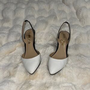 Unisa White Slingback Women's Shoes